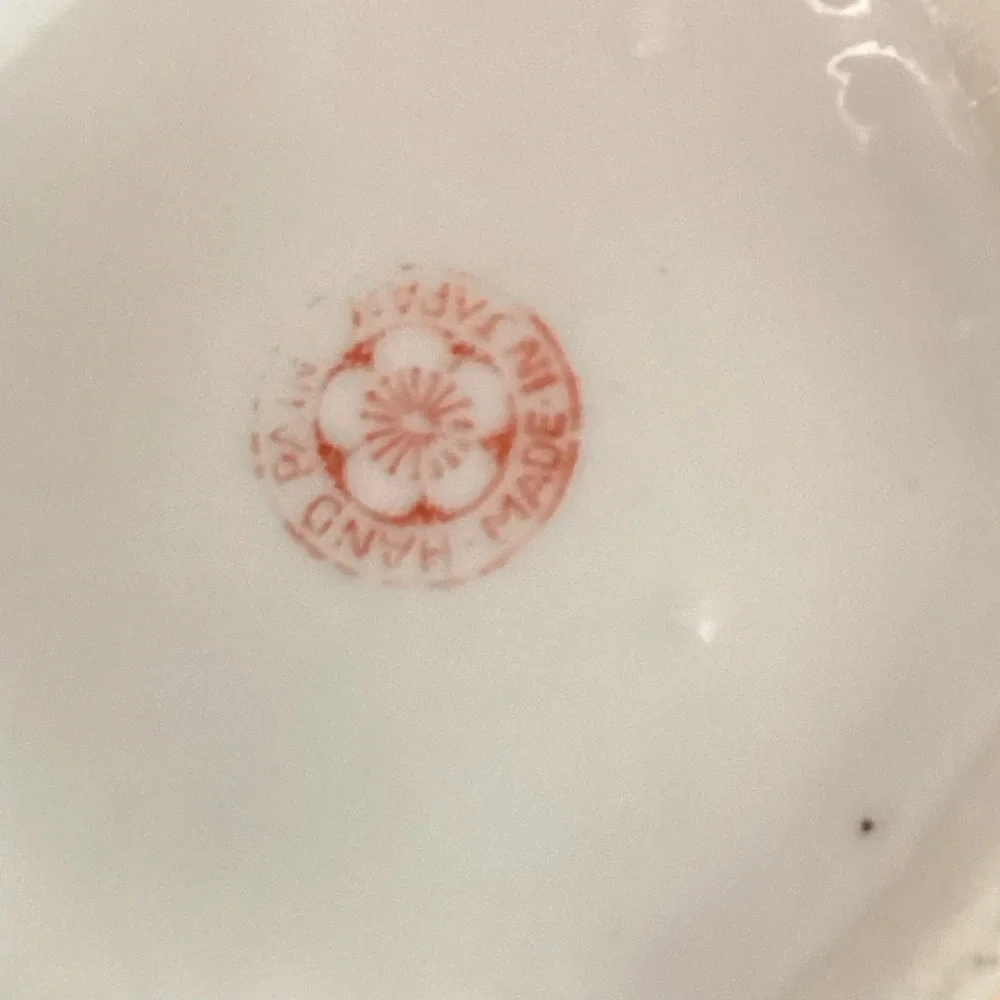Vintage Lusterware Sugar Pot Ceramic Hexagon Iridescent Glaze